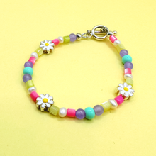 Load image into Gallery viewer, Wings of Radiance ~ Rose and White Crystal 14k Gold Plated Bracelet