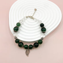 Load image into Gallery viewer, Green Strawberry Quartz S925 Sterling Bracelet