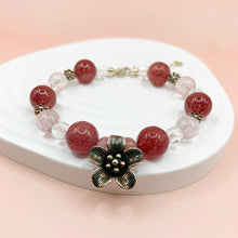 Load image into Gallery viewer, Strawberry Quartz S925 Sterling Bracelet