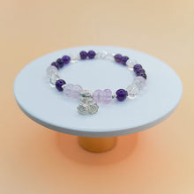 Load image into Gallery viewer, Amethyst x Kunzite Sterling Silver Bracelet