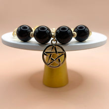 Load image into Gallery viewer, Citrine + Black Tourmaline 14k Gold Filled Bracelet