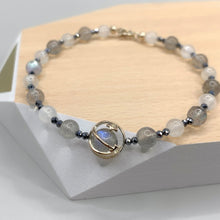 Load image into Gallery viewer, Moonstone Sterling Silver Bracelet