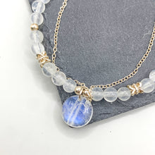 Load image into Gallery viewer, Moonstone Double Layer S925 Sterling Silver Bracelet
