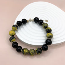 Load image into Gallery viewer, Bumble Bee Jasper S925 Sterling Bracelet