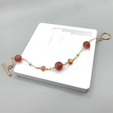 Load image into Gallery viewer, Minimalist Style Sunstone 14k Gold Filled Bracelet