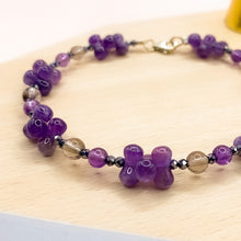 Load image into Gallery viewer, Amethyst Flowers Sterling Silver Bracelet