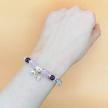 Load image into Gallery viewer, Amethyst x Kunzite Sterling Silver Bracelet