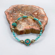 Load image into Gallery viewer, Turquoise 14k Gold Filled Bracelet