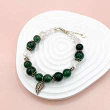 Load image into Gallery viewer, Green Strawberry Quartz S925 Sterling Bracelet