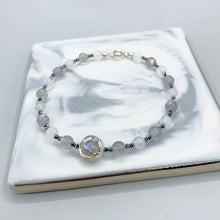 Load image into Gallery viewer, Moonstone Sterling Silver Bracelet