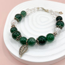 Load image into Gallery viewer, Green Strawberry Quartz S925 Sterling Bracelet