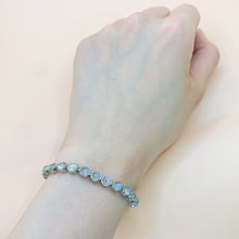 Load image into Gallery viewer, Multi Round Shaped Moonstone S925 Sterling Silver Bracelet
