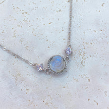 Load image into Gallery viewer, Rose Shaped Moonstone S925 Sterling Silver Bracelet