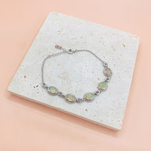 Load image into Gallery viewer, Oval Shaped Opal S925 Sterling Silver Bracelet