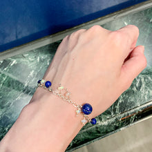 Load image into Gallery viewer, Lapis Lazuli & Opal Sterling Sliver Bracelet