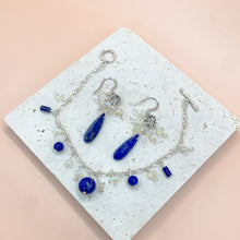 Load image into Gallery viewer, Lapis Lazuli & Opal Sterling Sliver Bracelet