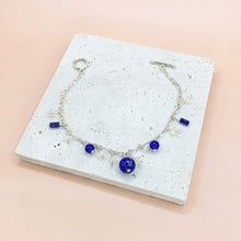 Load image into Gallery viewer, Lapis Lazuli & Opal Sterling Sliver Bracelet