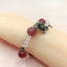 Load image into Gallery viewer, Strawberry Quartz S925 Sterling Bracelet
