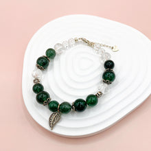 Load image into Gallery viewer, Green Strawberry Quartz S925 Sterling Bracelet
