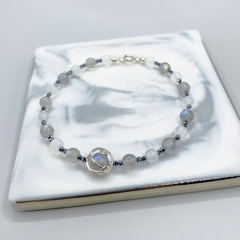 Moonstone Sterling Silver Bracelet