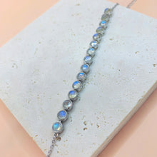 Load image into Gallery viewer, Multi Round Shaped Moonstone S925 Sterling Silver Bracelet
