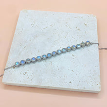 Load image into Gallery viewer, Multi Round Shaped Moonstone S925 Sterling Silver Bracelet
